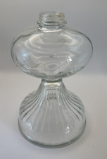 ANTIQUE Oil Lamp Glass Base Queen Anne VICTORIAN Made in USA 1890's