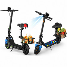 8.5" 350W Foldable Electric Scooter with Seat for Adults , Max Speed 19 MPH