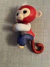Fingerlings Monkey Limited Edition 4th of July Red White Blue