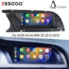 8.8" Linux Autoradio GPS Android auto CarPlay SWC BT Für Audi A4 B8 S4 2013-2016