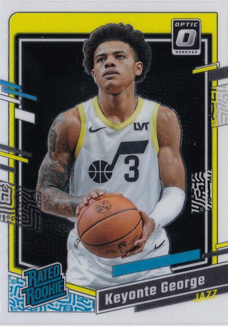 Keyonte George Rated Rookie 2023-24 Panini Donruss Optic #223 Jazz