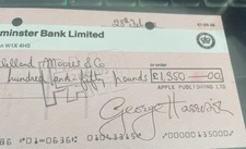 BEATLES- GEORGE HARRISON SIGNED PERFECT SIGNAURE!