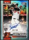 SAMUEL BASALLO 2026 Topps Chrome Aqua Refractor On-Card AUTO RC Rookie 001/199