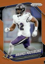 2025 Panini Prizm #22 Nnamdi Madubuike Orange #/249