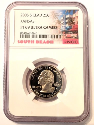 2005-S 50 State Quarters Kansas Proof — photo from the most recent tracked eBay sale