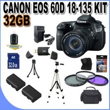 Canon EOS 60D 18 MP CMOS Digital SLR Camera 3.0-Inch LCD and 18-135mm f/3.5-5.6