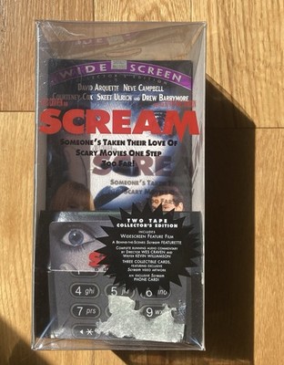 Rare SCREAM-2 tape VHS Collectors Edition Clear Box Set With Phone card