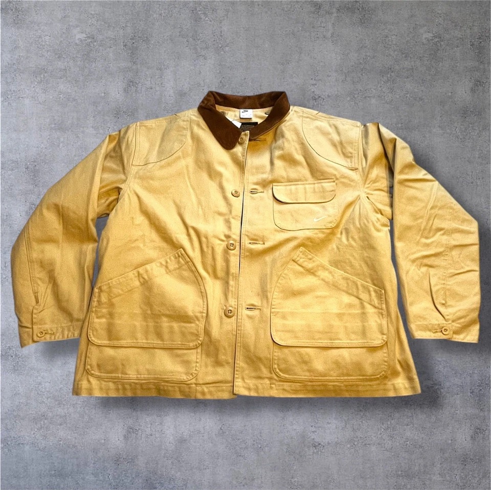 Abrigo de trabajo Nike Life forrado en franela chaqueta de trabajo de sésamo FZ0132-252 para hombre talla XL Foto 2 de 4