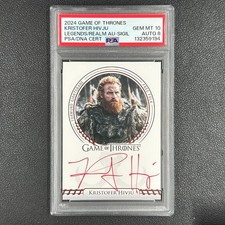 2024 Game of Thrones Rosabell Kristofer Hivju As Hivju Auto PSA 10/8#LL