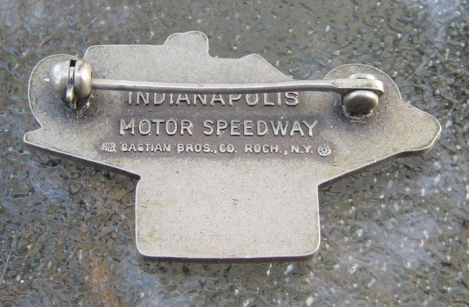 1967 Indianapolis 500 Bastian Bros. Silver Pit Pin Low Number 365 Lee Brown LOOK - Image 2 of 2