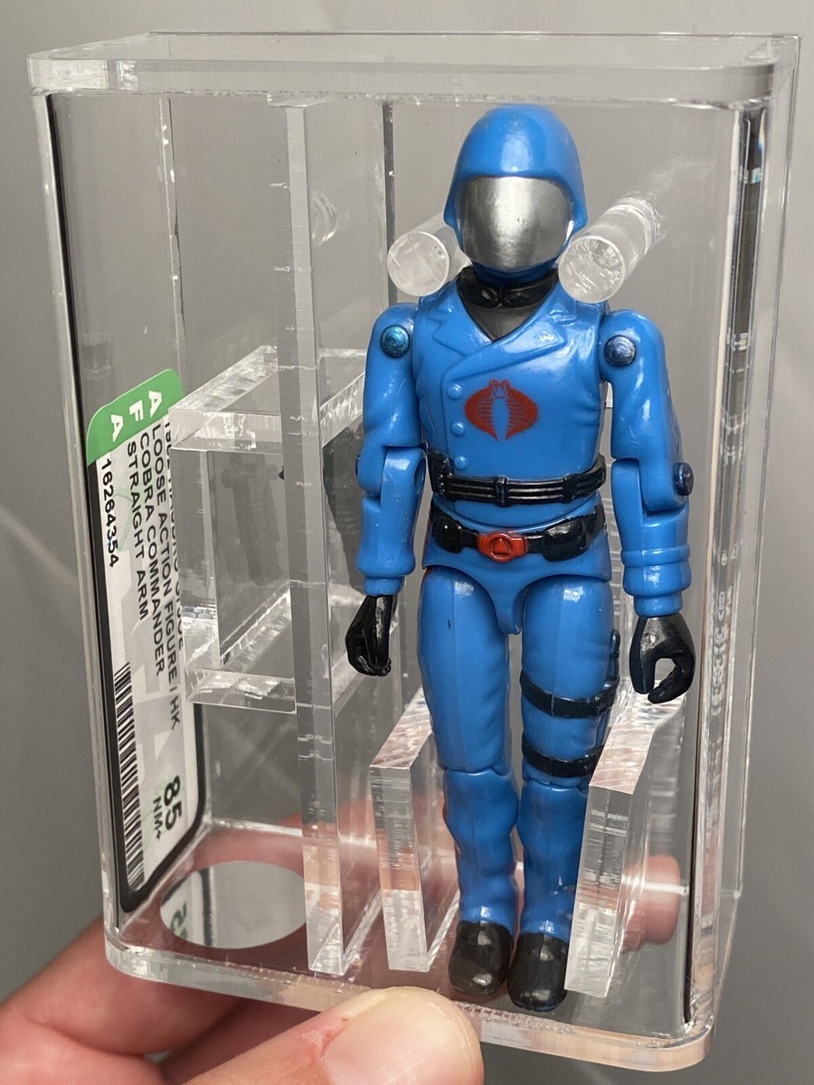 Gi joe COBRA COMMANDER Hong Kong 1982-83 Complet Loose + Socle #1