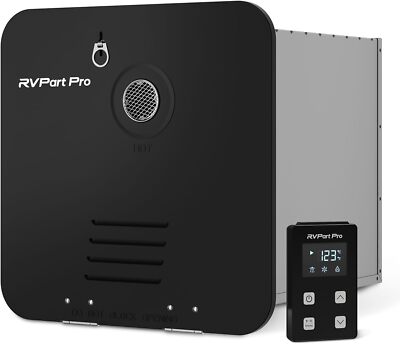 RV Tankless Water Heater Propane Gas 15x15'' Black Door 42000BTU On-Demand Camper