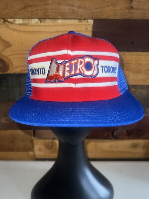 Vintage 70s Toronto Metros IHL Blue/Red Colored Hat AJD The Professional RARE