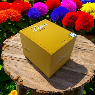 Zino Robusto Empty Wooden Cigar Box 4.75x5.75x4.75
