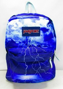 jansport lightning clouds backpack