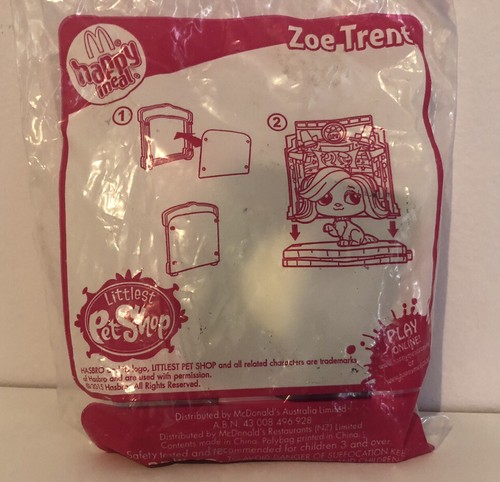New Sealed McDonald’s Happy Meal Toy Hasbro Littlest Pet Shop 2015 Zoe Trent - Picture 2 of 2