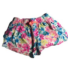 Carters Floral Flowers Cute Girls Bow Shorts Multicolor Size 4 Kids Cotton Blend