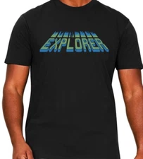 Explorer T Shirt Retro 80s Space Shooter Arcade Video Game Galaga Asteroids G053