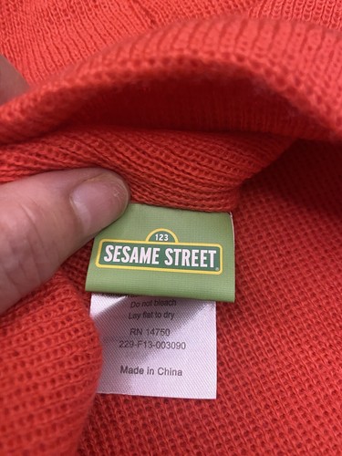 Sesame Street Elmo Beanie Red Hat & Mittens,Cold Weather Set, NEW SET - Picture 3 of 6