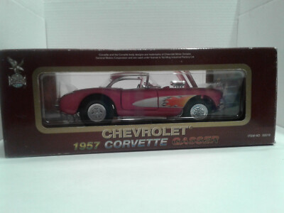 Road Legends Pink 1957 Chevrolet Corvette Gasser 1:18 Scale In