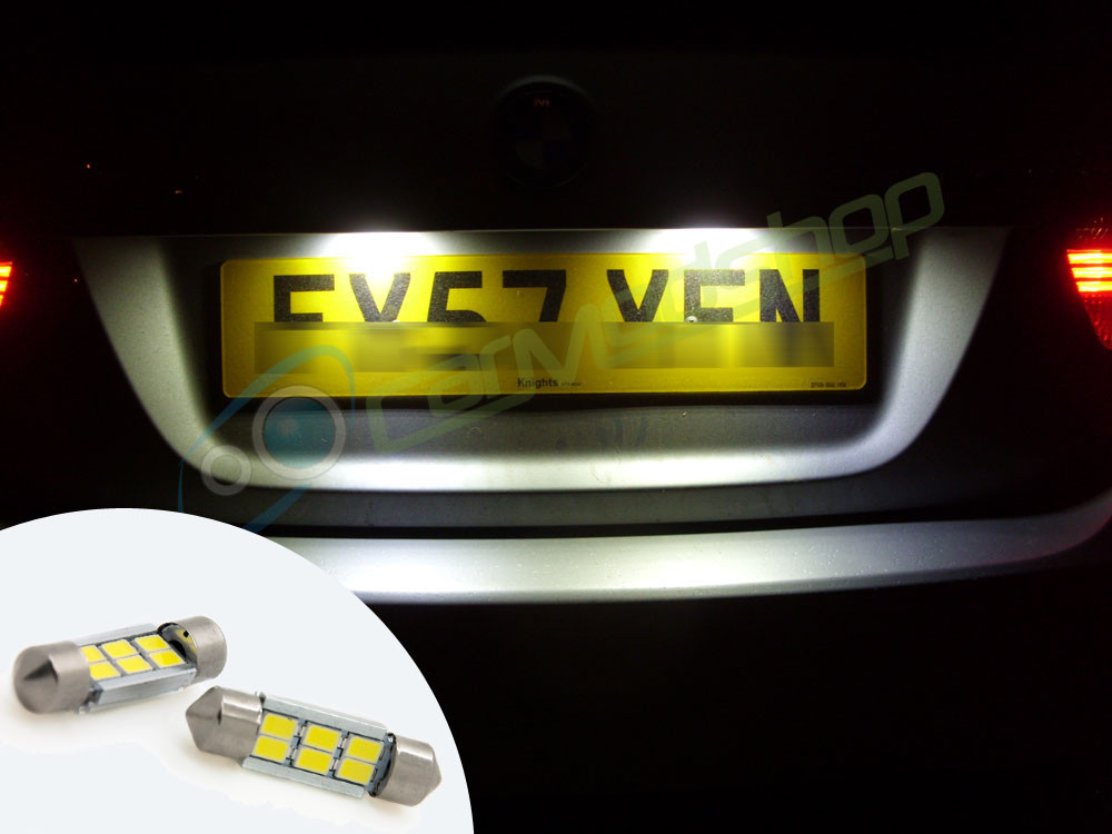 LED Rear Number Plate Bulbs Lights For VW Lt Transporter T4 Van 97