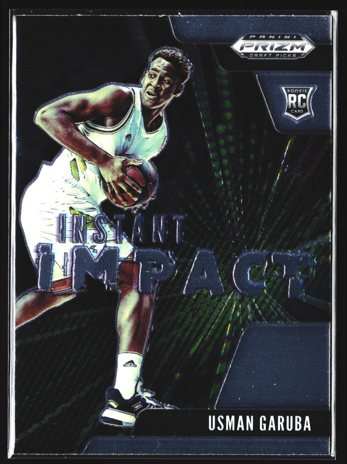 Usman Garuba RC  2021 Panini Prizm Instant Impact NBA Card No.14 Rookie