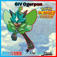 Ogerpon 6IV Pokemon Scarlet & Violet 🚀🚀Fast🚀🚀 Teal Mask DLC