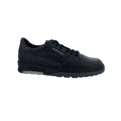 Mephisto Marius Low Shoe, Smooth Leather With Nubukelementen IN Grey,
