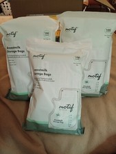 Motif Medical Breast Milk Storage Bags 8oz Single Use Bags 100 count BPA-Free
