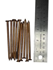 4 New/Old Stock, Copper Nails Killing Trees, Stumps Roots, Crafts, - 10 Count