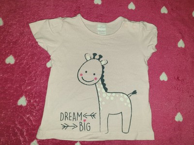 Baby Kleinkind Tshirt Shirt Giraffe rosa Größe 62 - dopodopo