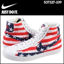 Nike Blazer Mid USA Olympic Independence Day July 4 White Red Blue Men Shoe 10