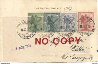 Bologna 4.11.1921 series 119/22 on postcard Ignoto Militi illustrator Bonetti