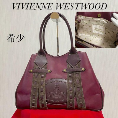Vivienne Westwood Vivienne All Leather Crochet Baker Noor Rock Wine Orb  No.7619
