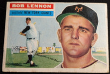 1956 Topps - Gray Back #104 Bob Lennon