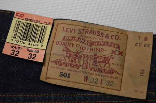 USA vintage LEVIS 501 FOR WOMEN JEANS (tag W32) W31 L32 size 12-14 high waist - Picture 8 of 18