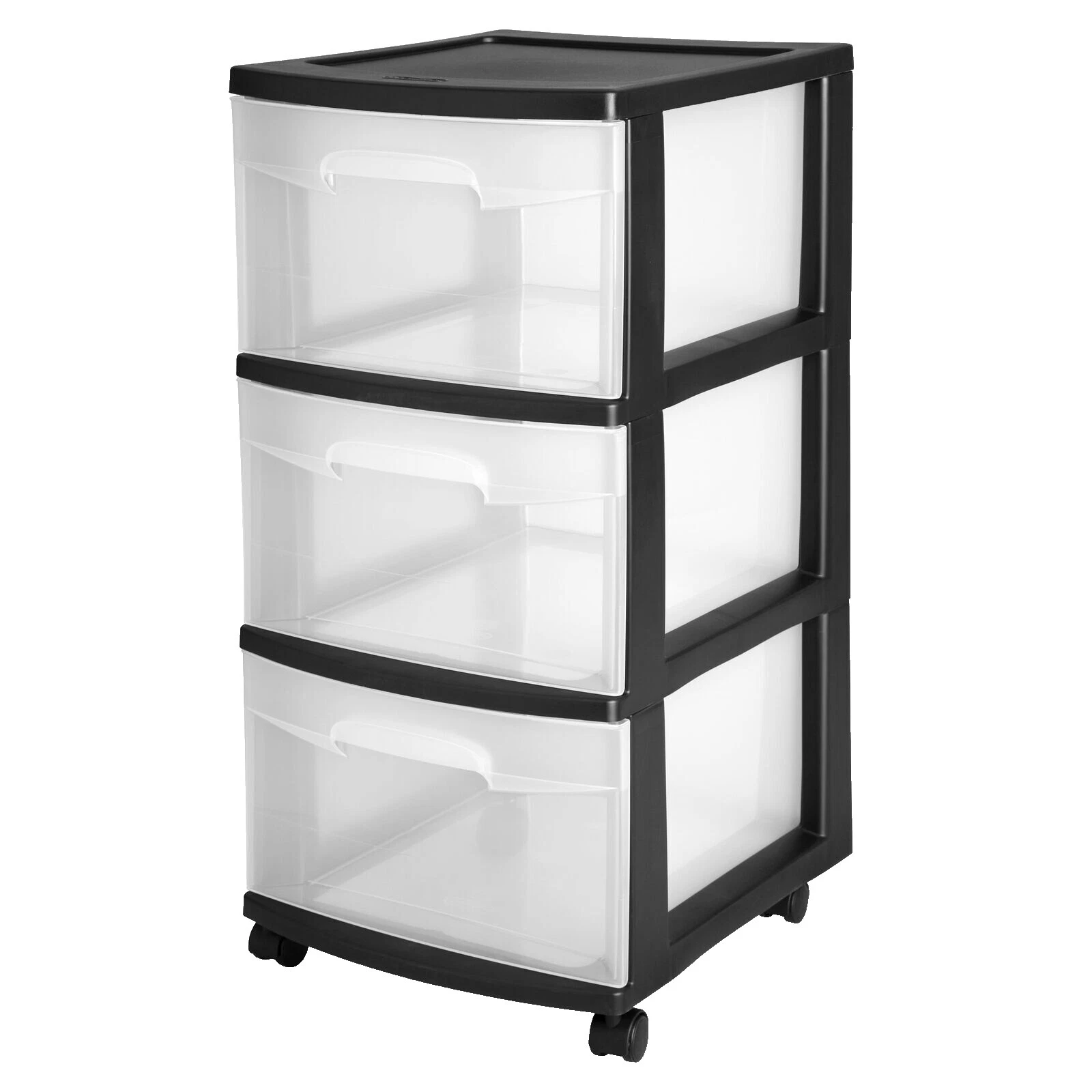 Пластиковые коробки для домашнего хранения с колесами