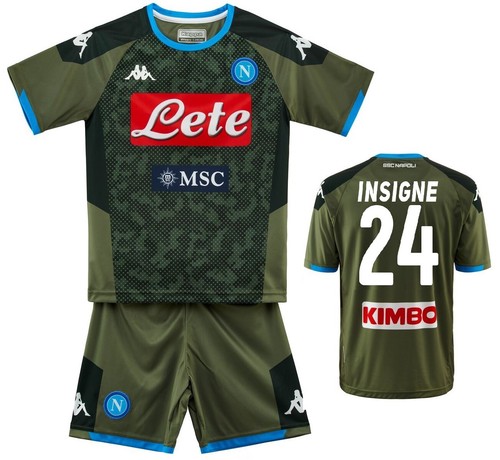 SSC NAPOLI COMPLETO BAMBINO INSIGNE VERDE 2019-20 KAPPA INSIGNE JUNIOR KIT  | eBay