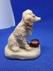 Vintage Arista of Scotland Hawick Miniature Apricot Poodle Hungry Dog Figurine — photo 4