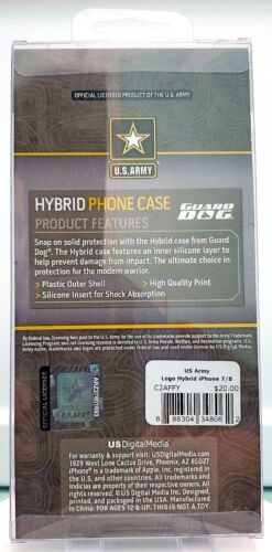🪖 Coque téléphone hybride double couche Guard Dog logo armée américaine iPhone 7/8 🆕 NEUVE - Photo 4 sur 7