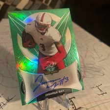 2019 Leaf Valiant Green #62/75 Jamarius Way #BA-JW1 Rookie Auto RC