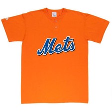 New York Mets Majestic 2 Button Licensed MLB Jersey T-Shirt MLB180 NEW