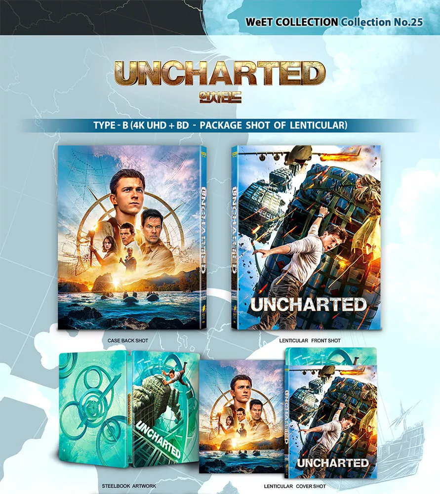  Uncharted (Limited Edition Steelbook) [4K UHD + Blu