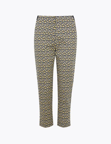 M\u0026S The Mia Floral Cropped Trousers 10 