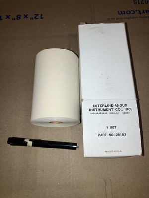 Lot Of 2 Esterline Angus Strip Recorder Paper Roll NOS NIB 4  25103