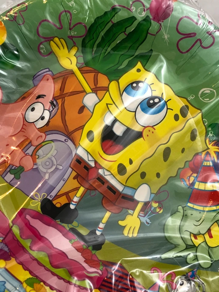 De colección 6 Pantalones Cuadrados Bob Esponja Platos de Postre Favores de Fiesta de Cumpleaños Foto 3 de 4