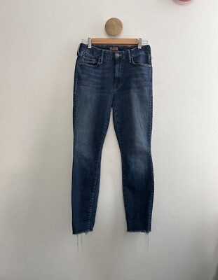 MOTHER Denim The Looker Ankle Fray Jeans Size 27 | eBay 