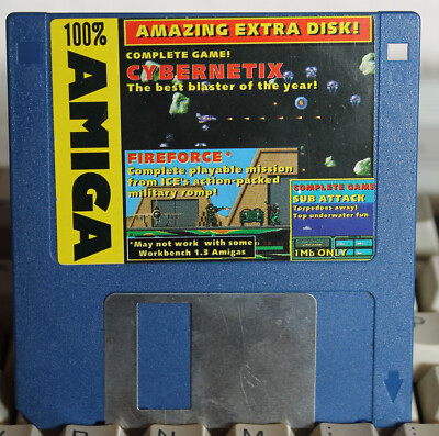 The One Amiga 49 Extra Disk Cybernetix (Oct 1992)