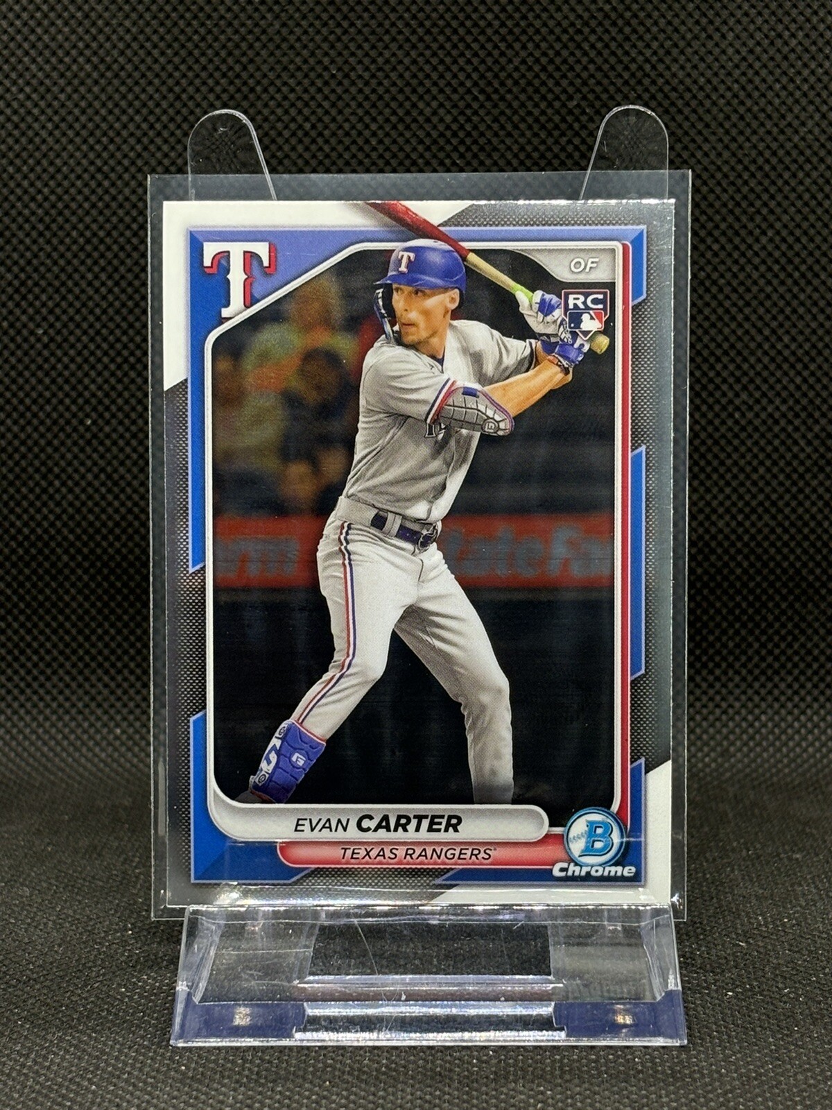 Evan Carter 2024 Bowman Chrome #65 Texas Rangers RC