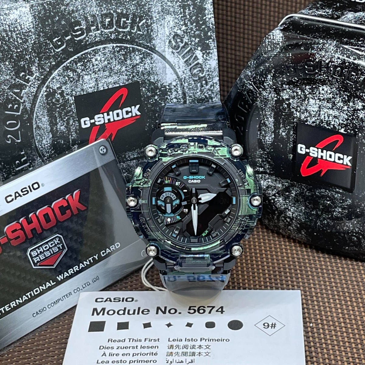 時計 G-Shock GA-2200NN GA2200NN-1A | Transparent Analog-Digital Men's Watch - G